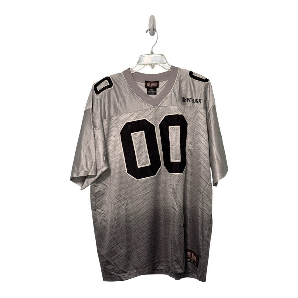 New York Dio Moda Gray Jersey vintage NYC t-shirt  1990s hip-hop size 2XL